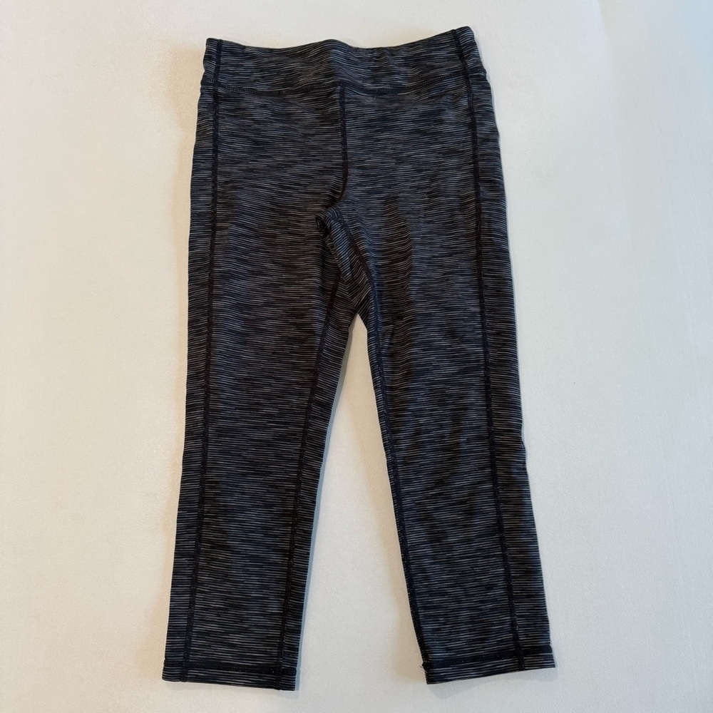 Athleta Girl Cropped Striped Leggings Girls Size Large 12